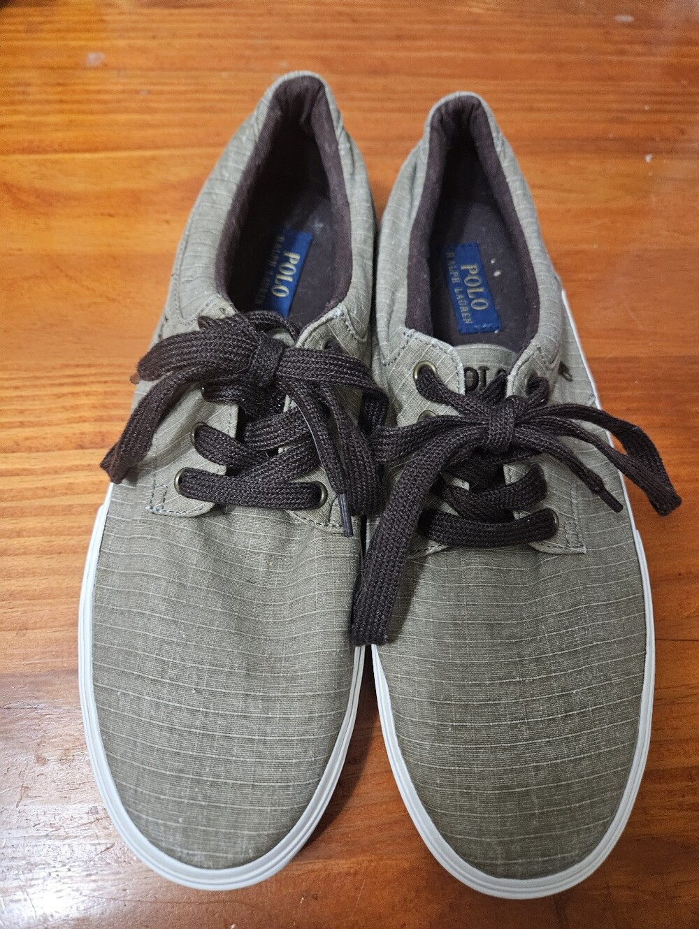 Polo Ralph Lauren Mens Felton Tan Lace Up Sneakers Size 11D!